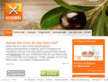 Tablet Screenshot of meinlokal.at